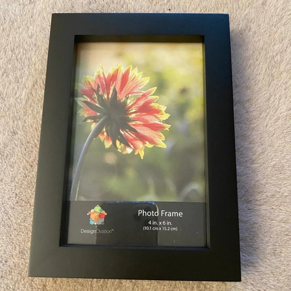 4 x 6 in Photo Picture Frame Black Wood New‎